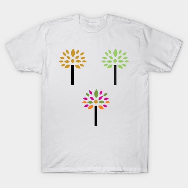 abstract colorful tree T-Shirt by asepsarifudin09